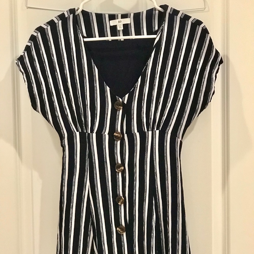 Adorable Dress by BP. Navy and White stripe mini